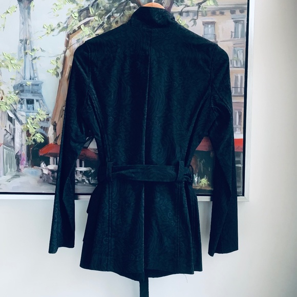 Brian Bailey Military Style Belted Jacket - Picture 5 of 5